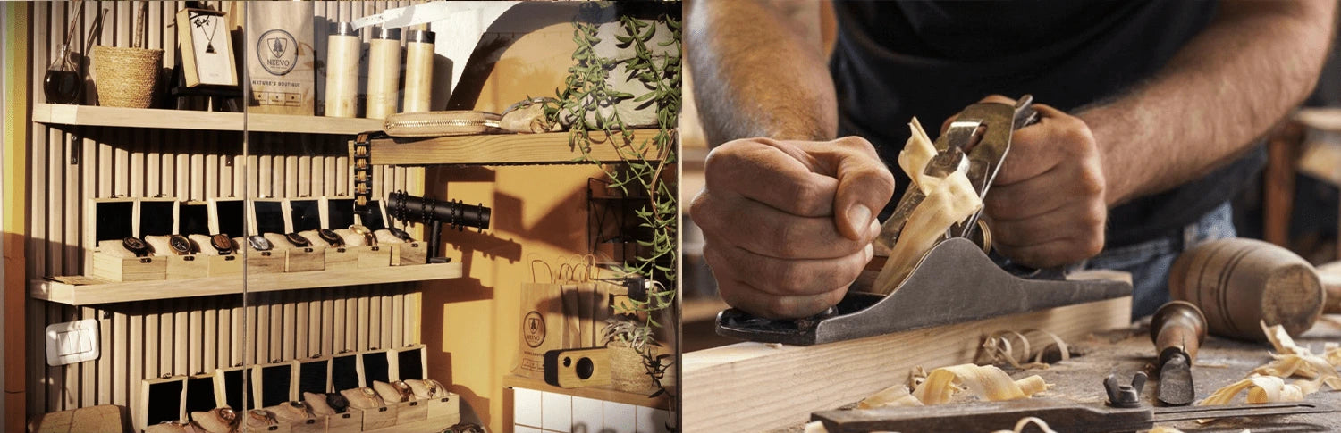 ניבו מותגי עץ - שעונים לגברים ונשים