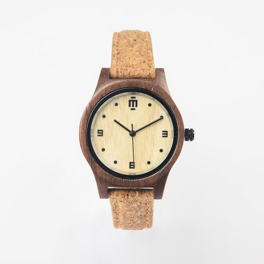 שעון יד מעץ לאישה אלנה