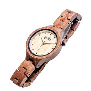 שעון יד מעץ לאישה ננסי