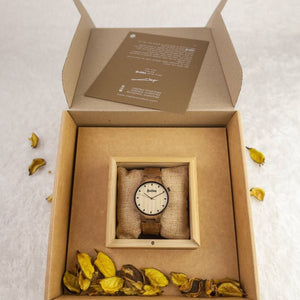 שעון יד מעץ לגבר דגם מיכאל