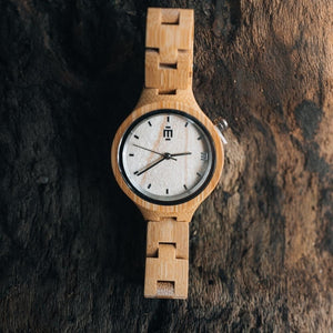 שעון יד מעץ לאישה רבקה