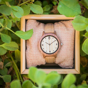 שעון יד מעץ לאישה אלנה