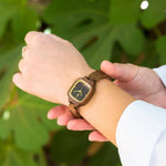 שעון יד מעץ לאישה קייטי