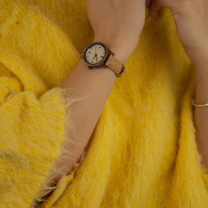 שעון יד מעץ לאישה אלנה