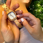 שעון יד מעץ לאישה רנטה