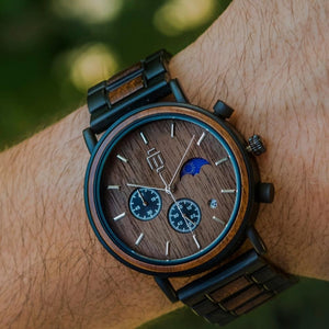 שעון יד מעץ לגבר כריסטיאן