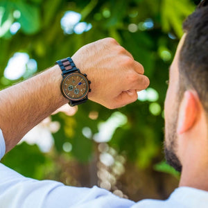 שעון יד מעץ לגבר כריסטיאן