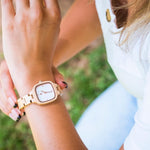 שעון יד מעץ לאישה רנטה