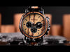 Volcano wooden wristwatch for men 