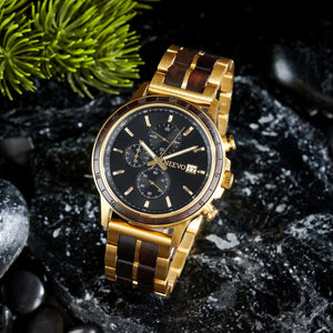 שעון לגבר דגם גולדן טימבר - NEEVO WATCH