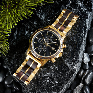 שעון לגבר דגם גולדן טימבר - NEEVO WATCH